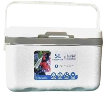 Nevera portátil for Pesca de 5/6/12 l, Ideal for Exteriores, Ideal for Senderismo, Pesca y Acampada.(5L White)