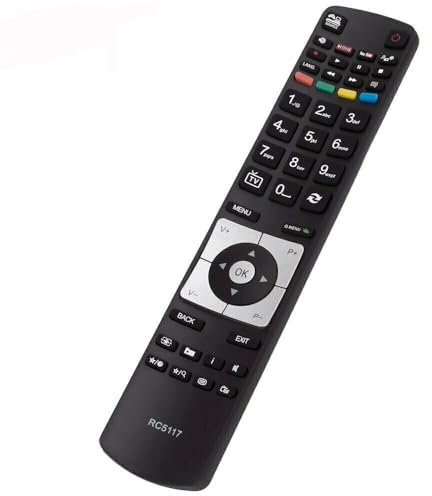 XINFUTE New RC5117 RM-C3173 fit for Hitachi Bush JVC TV Remote Control 50HYT62UH 42HYT42U