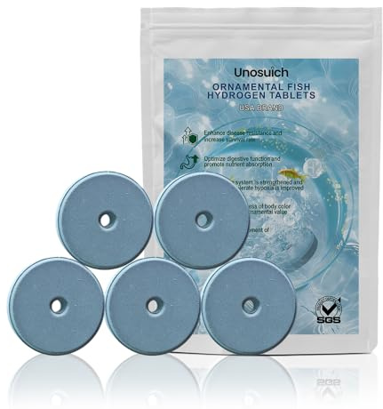AquaH2 Molecular Hydrogen Tablets Supplement for Ornamental Fish Oxygen Booster & Water Conditioner, Nano Aquarium Filter,Fish Tank Gravel