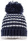 maximo Baby-Jungen Umschlag, Pompon Mütze, Mehrfarbig (Navy/antik Weiß 4801), 49/51