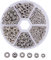 PH PandaHall 300pcs 6 Stil Antike Silber Abstandsperlen, Tibetische Metalllegierung Rohr Abstandshalter Blume Flache Rondelle Kleine lose Perlen für Armband Halskette Ohrring Schmuck Herstellung