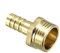 sourcing map Raccord cannelé tuyau en laiton 10 mm barbelé x mâle 1/2 PT Adaptateur connecteur