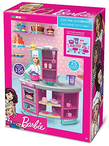 Grandi Giochi GG00525, Nueva Cocina de Barbie 106 cm, Multicolor, Giochi