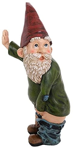 Garden Gnome Figures Decoration, Funny Cheeky Peeing Garden Gnome Garden Gnome Fishing Figure Gnome Decoration Make People Happy, Suitable for Decorating Indoor and Outdoor Objects in the Garden