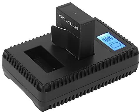 VBESTLIFE Camera Battery Charger Set,LCD Dual Slot Battery Charger,USB Charger for Hero 2 3,Safety and Durable,Professional Universal Camera Battery Charger