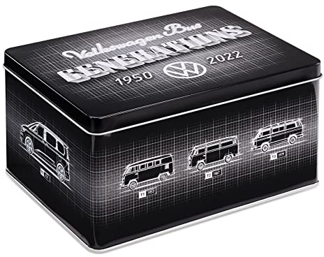 Volkswagen 1H4069649 Tin Storage Container Biscuit Tin Transporter Bulli Model Series (T1-T7, ID Buzz)