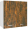 vidaXL Hängeschrank, Wandschrank für Küche, Küchenschrank mit viel Stauraum, Schwebeschrank Geschirrschrank Schrank, Räuchereiche Holzwerkstoff