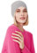 Style & Republic Kaschmir Sport Mütze-Beanie Damen aus 100% Cashmere - Dein kuscheliger Premium Strick Beanie für stilvolle Herbst- & Winter-Momente - hellgrau