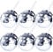 6 Pcs Disco Ball Cups Silver Spherical Cup Disco Flash Ball Cocktail Cup Sparkly Glitter Disco Ball Cups with Lid and Straw Disco Wine Glass Drinking Syrup Tea Bottle for Disco Bar Party Supplies