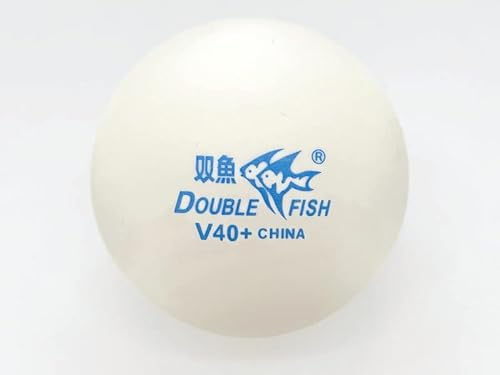Double Fish 576x Tischtennis Trainingsball 40mm V40+ Rotation Plastik Weiß