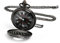 Vicloon Vintage Taschenuhr, Retro Quarz Taschenuhr, Taschenuhr mit Kette, Retro Taschenuhr Herren mit Kette, Taschenuhr für Männer Frauen Vater Opa Geburtstag Jahrestag(Schwarz)
