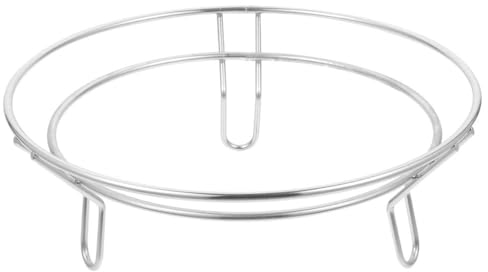 Kichvoe Wok Halterung Dampfregalständer Wok-Rack Edelstahl Metalluntersetzer Kochplattenhalter Untersetzer Dampfgestell Ständer Für Wok-Zubehör Koreanischer Topf Wok Ständer