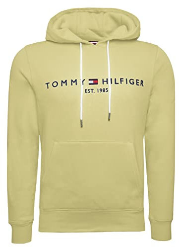 Tommy Hilfiger Sweat à capuche Tommy Logo pour homme, Mist jaune (Mw0mw11599zhg), M