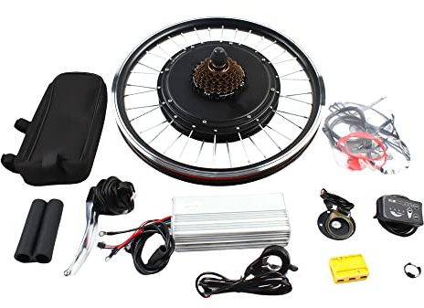 Frederimo E-Bike Fahrrad Hinterrad Umbausatz 48V 1000W, 20 Zoll E-Bike Motor Conversion Kit Elektrofahrrad Nabenmotor Umbausatz