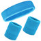 Schweißbänder Handgelenk Schweißbänder Stirnband Set Sport Wristbands Headbands 3 Stück,Sport Schweißband Armband Stirnbänder für Fußball Basketball Tennis Gymnastik (Sky Blue)