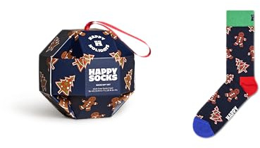 Happy Socks Gingerbread Cookiess Gift Box Half Socks EU 41-46