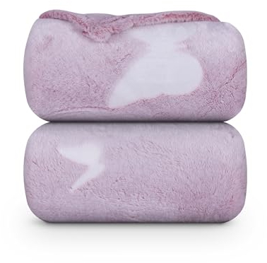 Bestlivings Kuscheldecke - leuchtende Flanell Decke 150x200cm (Rosa) Flauschige Leuchtdecke Wohndecke für Mädchen Jungen Kinderzimmer, Tagesdecke Oeko-TEX