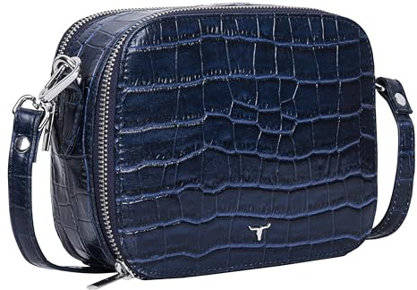 URBAN FOREST Emma Leder Sling Bag für Damen, Blau