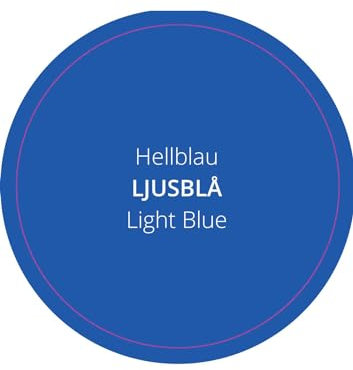 PrintGreen! Leinölfarbe - Innen-& Außenfarbe - Hellblau ca. RAL 5015 - natürlicher Holzschutz - Made in Schweden - für Holz, Putz, Gips, Stein, Metall uvm. (0,25 Liters)