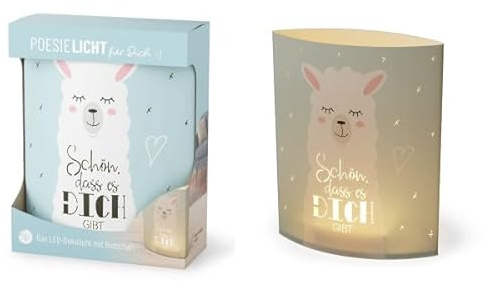 Deko Lampe Leuchte Batterie Poesielicht für Dich Serie ZOO (Lama - 629673)