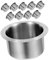PAMINGONO Porte-Gobelet en Acier Inoxydable Lot de 10 8,5 X 5,5 CM pour Camping-Car et Voiture Pratique et pour Bateau et Automobiles