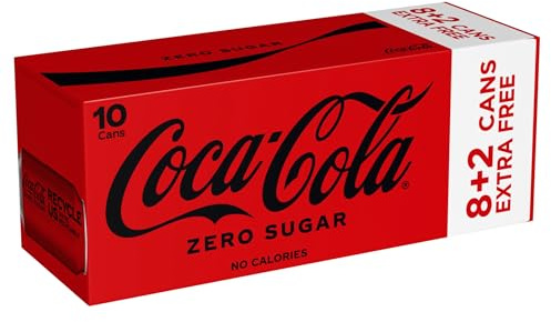 Coca-Cola Zero Sugar 10 x 330ml (8 x 330ml + 2 x 330ml Extra Free)