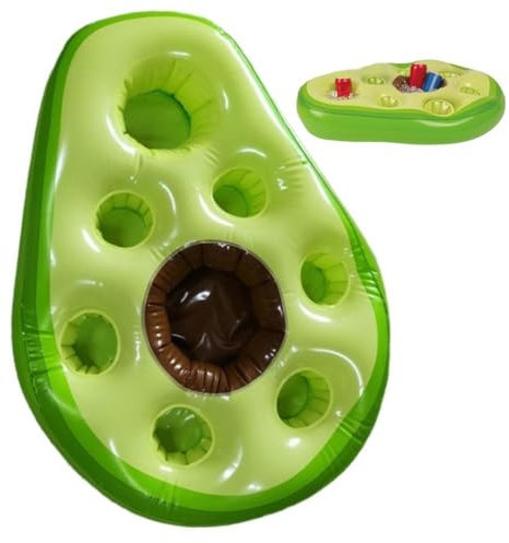 Ymxygz Aufblasbarer Wasser-eisbar-getränkehalter, Schwimmender 2-in-1-getränke- Und Snackhalter, Getränkehalter Für, Poröser Untersetzer Großer Kapazität, Poolzubehör