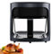Freidora De Aire 6l, Horno De Freidora Eléctrica Multifunción De 1200 W con 7 Menús Preestablecidos, Pantalla Táctil Digital, 360 ° Visual 5 Mm De Vidrio Boro, Cesta Antiadherente, Fácil De Limpiar