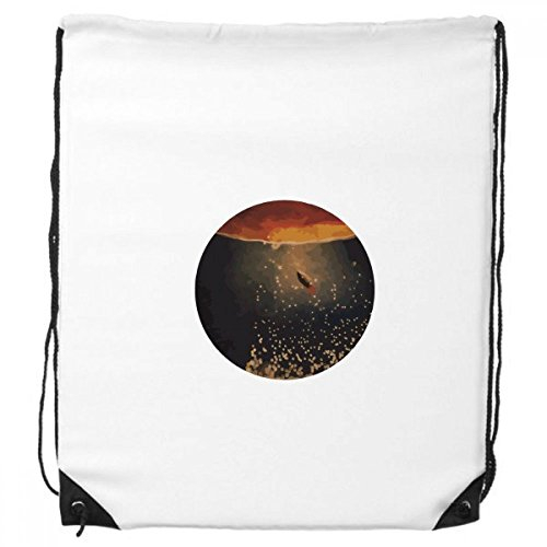 DIYthinker Universum Und Alien-Raum-Landschaft-Rucksack Einkauf Gift Sporttaschen