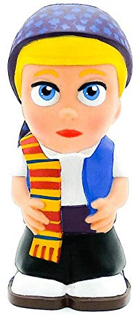 Folk Artesanía Puppe Sparschwein Ninot Fallero Valenciano Valencia Spanien 17cm Kollektion fallas España (blaue Weste)