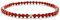 BERGERLIN Jaspis Armband echt mit 925 Sterling Silberperle - facettierte Perlen - Größe XS