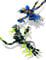 MINIFIGS Building Kit for Kids (287PCS) - Blue & Green Dragons - Mech Dragon Toys - Educational Ninja Dragon Figures for Boys