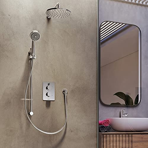 Aqualisa Dream Bathroom Thermostatic Concealed Mixer Shower Round Twin Head Set