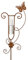 finehomegarden Regenmesser Gartenstecker Schmetterling Garten Balkon Niederschlagsmesser Wetterstation Wassermengenmesser