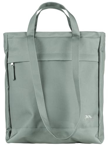 Womens Tote Bag Shoulder Bag Hand Bag Backpack Made with Recycled Fabric, Front & Inside Zipped Pocket Tresto (Sage)