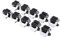 Mop Broom Holder, 10 Pack Heavy Duty Mop Wall Mounted Clips Hangers Broom Storage Rack Hooks Tidy Clamp Organizer Tool for Closet Kitchen Garden Garage Bathroom Office