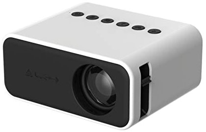 LURRIL Mini projecteur Led Home Theater Video Compatible avec USB Audio Full HD Projetor Outdoor Theatre Home Media Player ( Couleur : blanc, Plug Type : EU Plug )