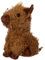 HoitoDeals Funny Plush Door Stop Highland Coo Cow for Home, Bedroom, Office, Kids Room, Outdoor etc. (1Pcs Brown)