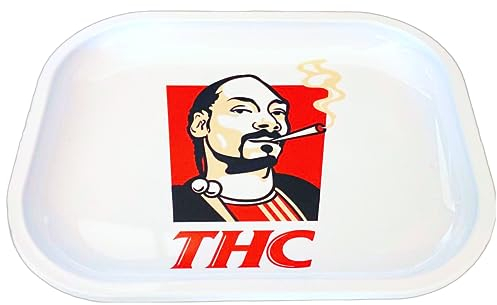 Metal Rolling Tray Gloss Print & Enforced Edges - Tobacco Smoking Accessories (Rolling Tray)