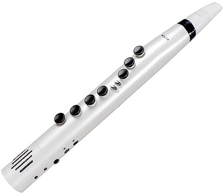 MOOER WI100 Digitales Blasinstrument, Mini Elektrisches Saxophon mit Drei-Oktav-Bereich, Pitch-Shifter und 30 Tönen, Weiß