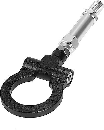 Unifizz Gancio a vite per rimorchio in lega di alluminio nero per Volkswagen Golf GTI