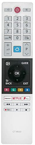 VINABTY CT-8533 Fernbedienung ersetzen Passend für Toshiba TV 32LL3C63DB 43LK3C63DB 24WK3A63DB 24WK3C63DAY 32WK3C63DAY 43L2863DB 43T6863DB 43V5863DB 32W3864DB 32W2863DB 40L2863DB