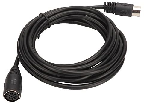 Zunate 3 M Langes 8 poliges DIN Adapterkabel, Kompatibel mit Bang und Olufsen, Beolab Lautsprechern, M Bus CD Wechslern, Turbograft 16 Controllern, ABS Material