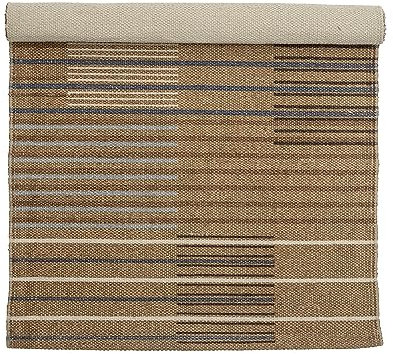 Bloomingville Boon Teppich, Braun, Baumwolle