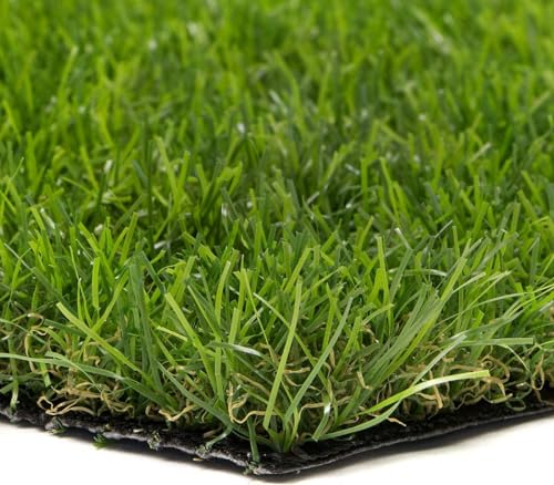 Prato Sintetico H 40mm Finta Erba Tappeto Manto Giardino 4 Sfumature su Misura (H 40mm 200cm x5mt mq 10)