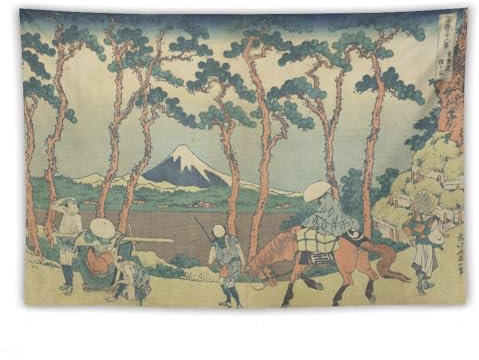 CEWO Katsushika Hokusai Hodogaya auf der To_kaido_ Straße, Poster, Wandkunstdrucke, Wandteppich, Geschenke, Foto, Bild, Gemälde, Wandteppiche, Raumdekoration, Heimdekoration, 101,6 x 152,4 cm
