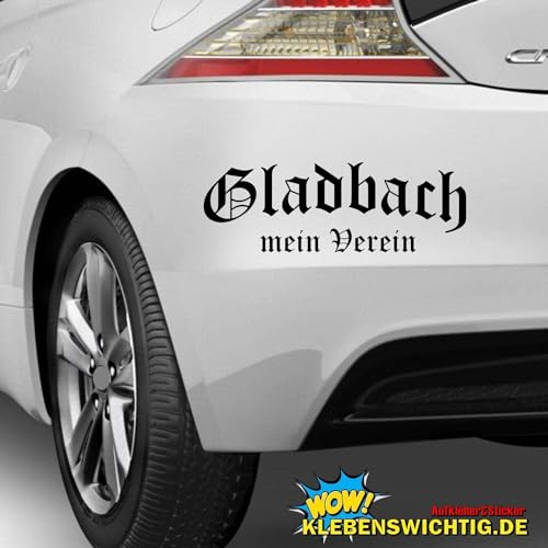 Rakelfix Gladbach Mein Verein Autoaufkleber Sticker Aufkleber Fußball Fussballfan Verschiedene Größen zur Auswahl