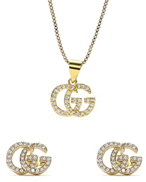 RaiOne damen Ohrringe Ringkette ohrringe sterlingsilber 925 Gold silber ohrringe Frauen halskette gold schmuck