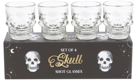 Something Different Wholesale Set of 4 Skull Shot Glasses Set - Raise a Glass to The Extraordinary