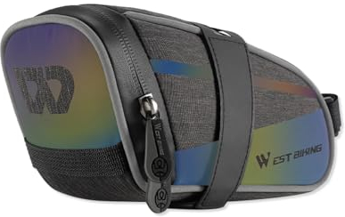 OLYSPM Fahrradtasche,Satteltaschen für Fahrrad,Fahrrad Satteltasche,1.8L wasserdichte Fahrradtaschen,Blendende Reflektierende Beschichtung zum Schutz beim Radfahren bei Nacht